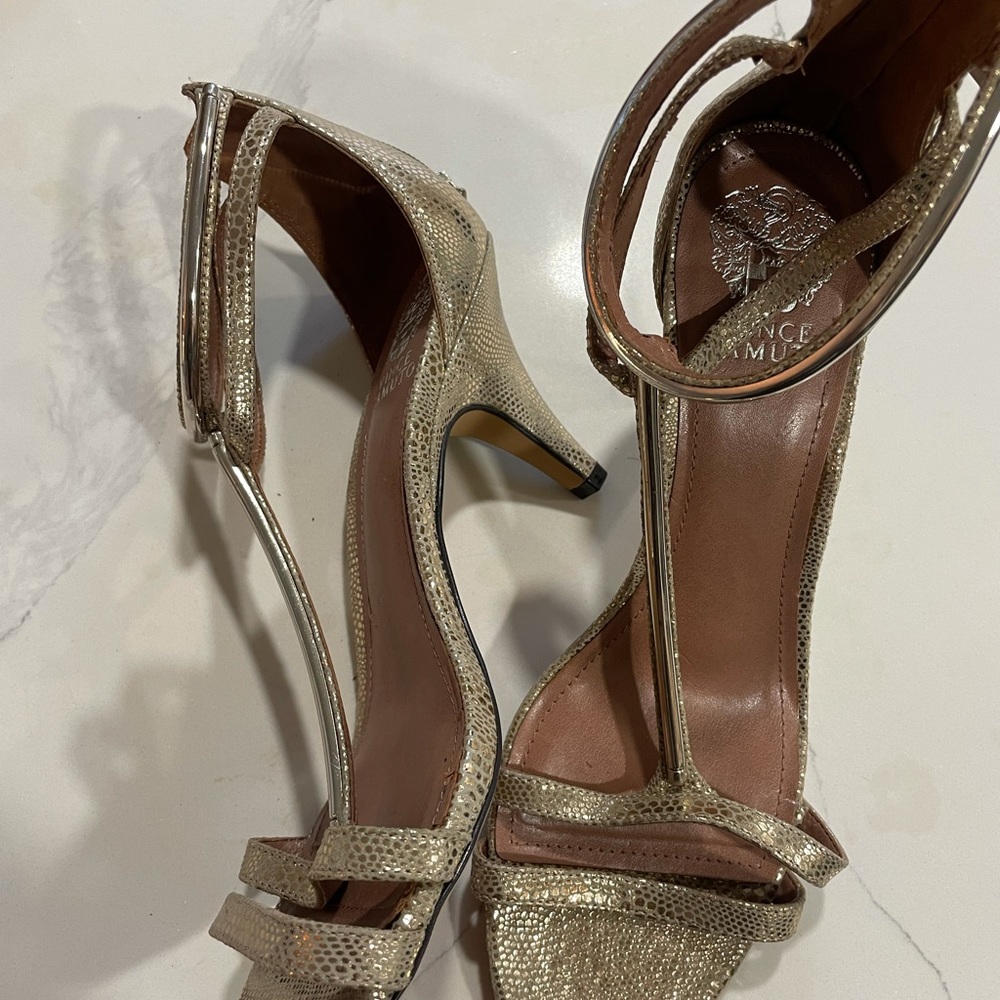 Vince Camuto Gold heels sandals